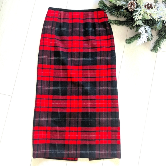 Talbots Dresses & Skirts - Vintage Plaid Lined Wool Skirt